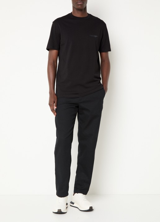 Armani T-shirt met logo - voorkant 2 zwart