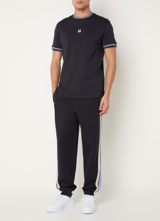 Armani T-shirt met logo - voorkant 3 donkerblauw