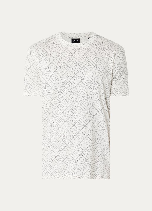 Armani T-shirt met logo - voorkant wit