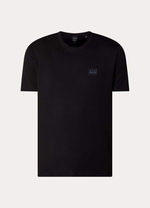 Armani T-shirt met logo - voorkant 3 zwart