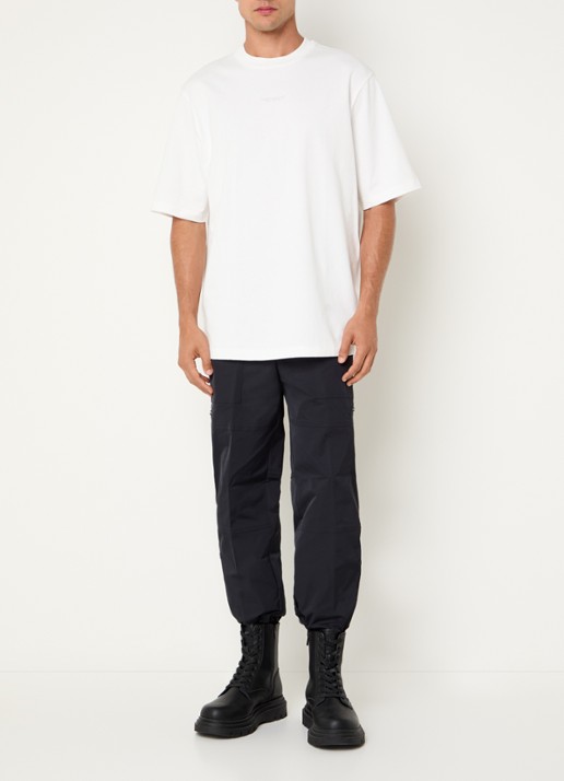 Armani T-shirt met logo - voorkant 3 gebroken wit