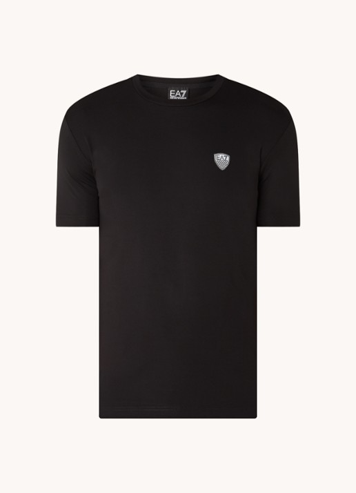 Armani T-shirt met logo  - voorkant zwart