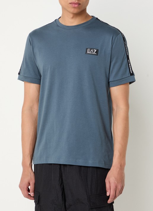 Armani T-shirt met logo - detail 4 donkergrijs