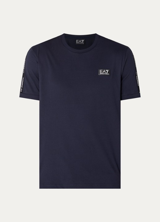 Armani T-shirt met logo - voorkant donkerblauw