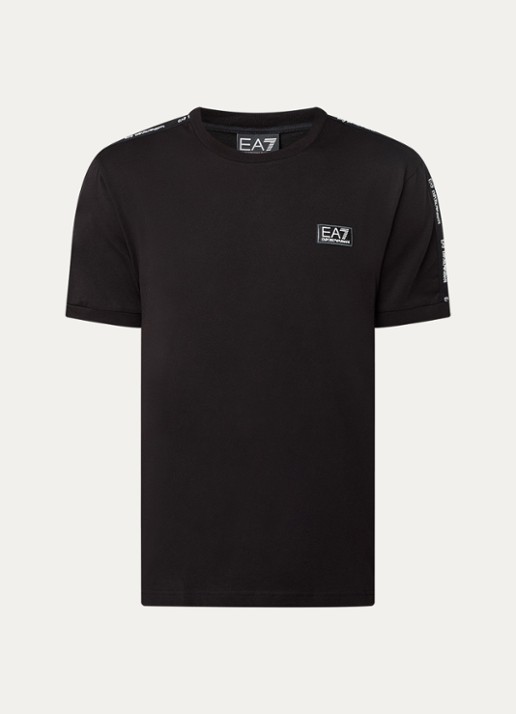 Armani T-shirt met logo - voorkant 3 zwart