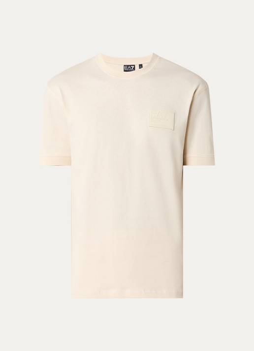 Armani T-shirt met logo - voorkant 3 beige