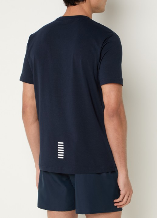 Armani T-shirt met logo - achterkant 4 donkerblauw