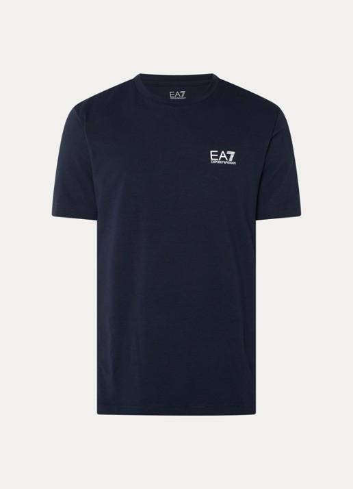 Armani T-shirt met logo - voorkant donkerblauw