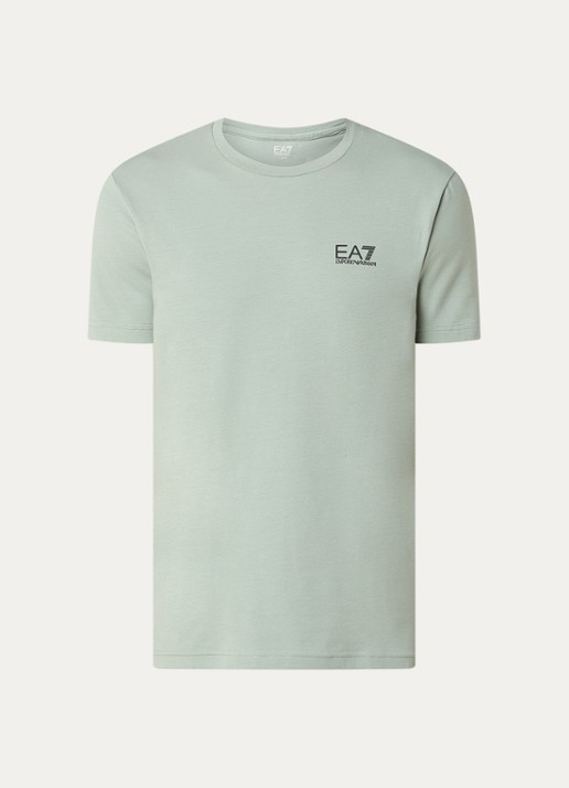 Armani T-shirt met logo - voorkant lindegroen