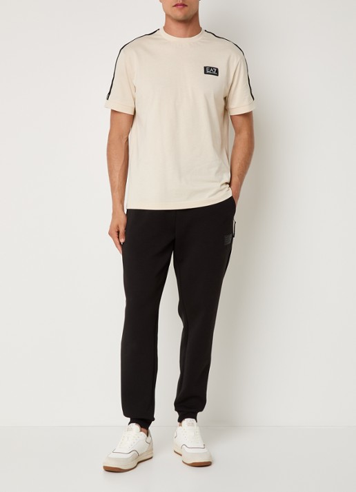 Armani T-shirt met logo - voorkant 2 creme