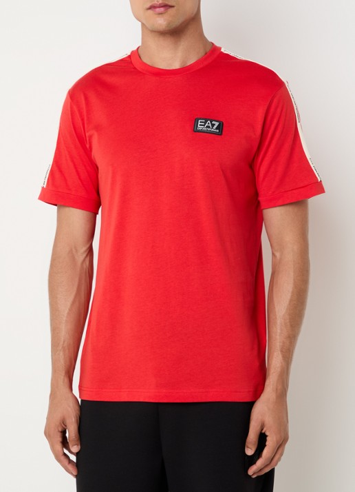 Armani T-shirt met logo - detail 3 rood