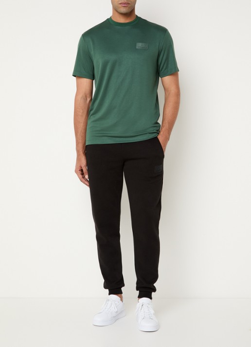 Armani T-shirt met logo - voorkant 2 legergroen