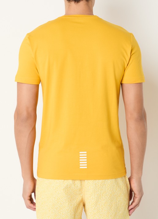 Armani T-shirt met logo - achterkant 4 geel