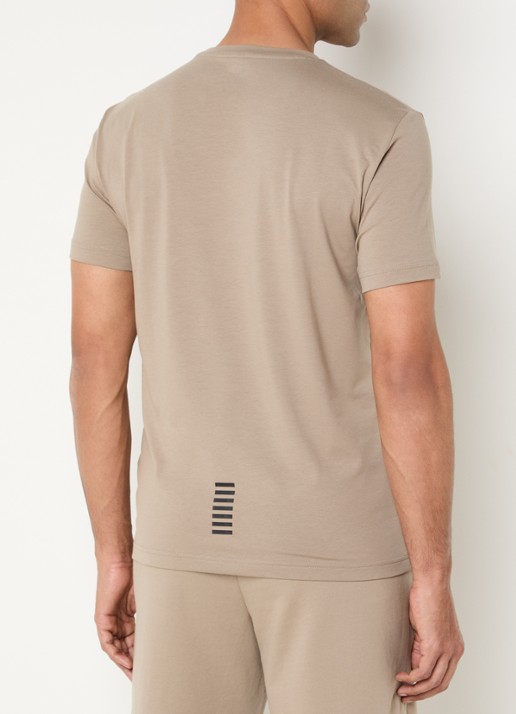 Armani T-shirt met logo - achterkant 4 taupe