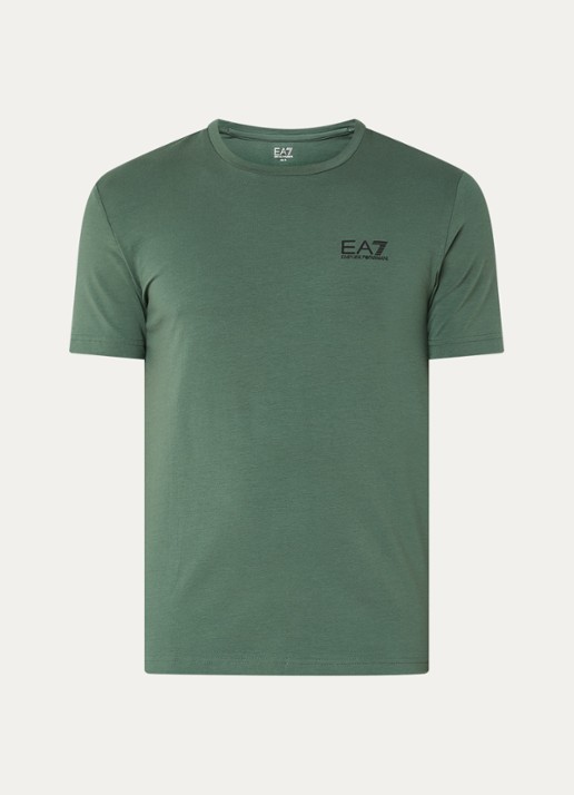 Armani T-shirt met logo - voorkant 2 donkergroen