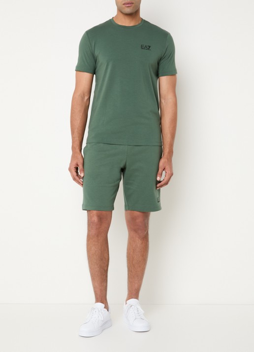Armani T-shirt met logo - voorkant 3 donkergroen