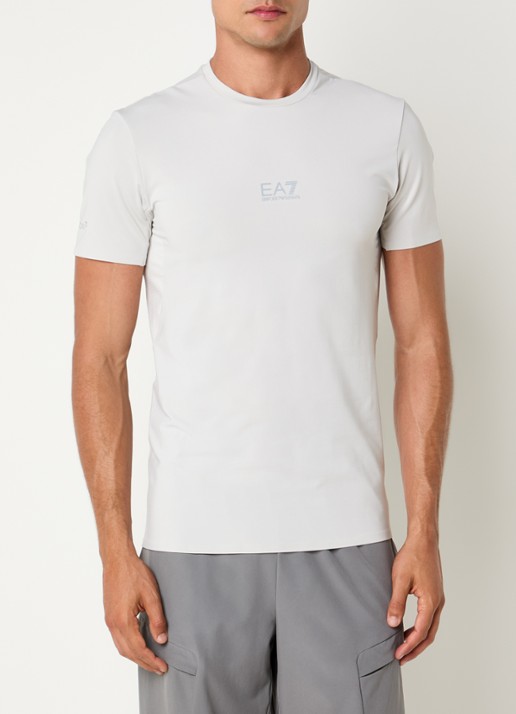 Armani T-shirt met logo - detail 3 grijs