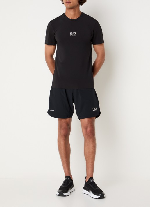 Armani T-shirt met logo - voorkant 2 zwart