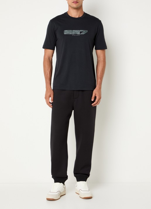 Armani T-shirt met logo - voorkant 4 zwart