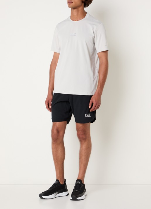 Armani T-shirt met logo - voorkant 3 lichtgrijs