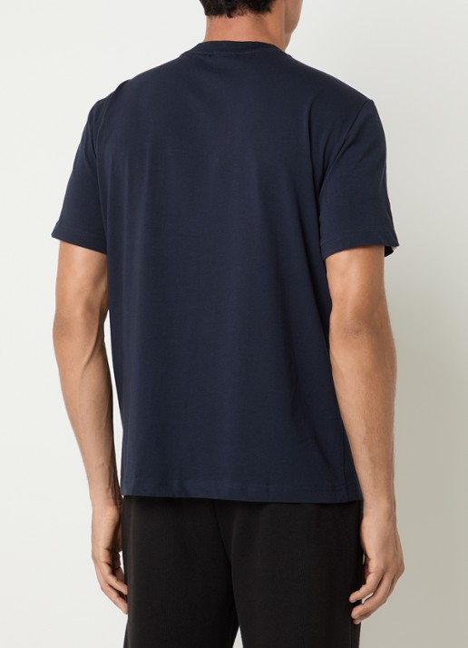 Armani T-shirt met logo - achterkant donkerblauw