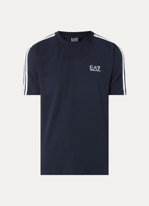 Armani T-shirt met logo - voorkant 2 donkerblauw