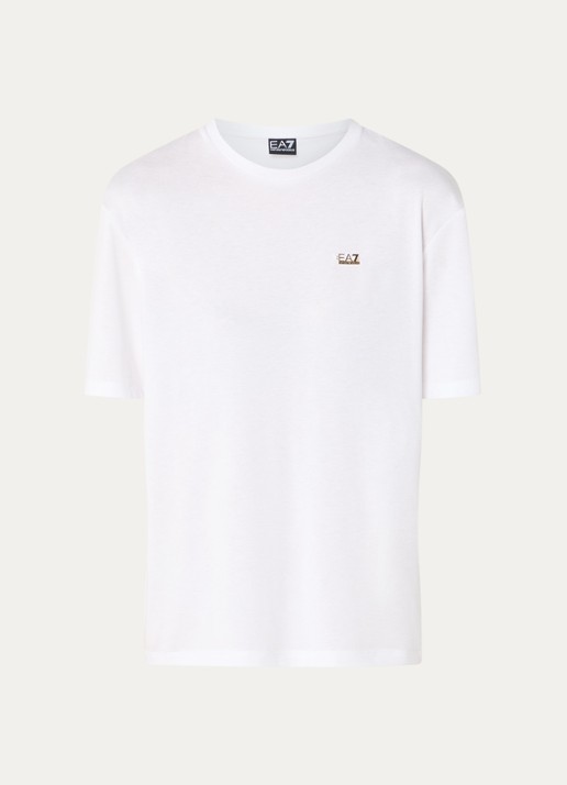 Armani T-shirt met logo - voorkant 2 wit