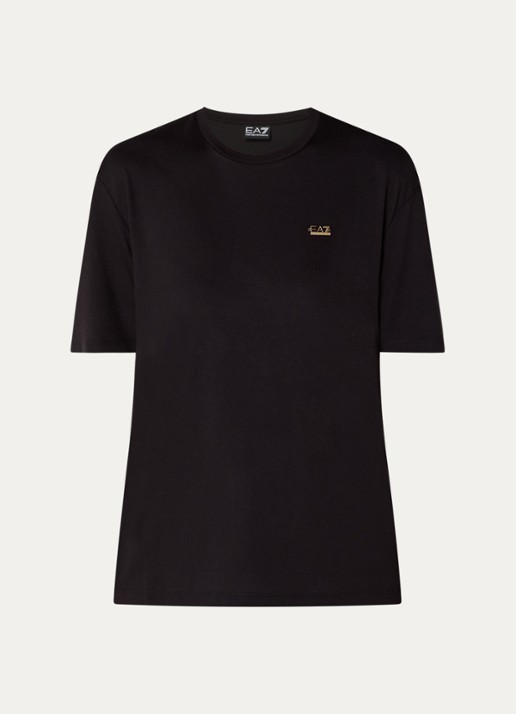 Armani T-shirt met logo - voorkant zwart