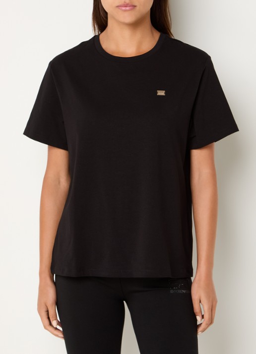 Armani T-shirt met logo - detail 2 zwart