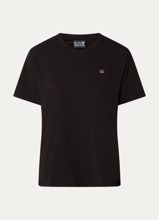 Armani T-shirt met logo - voorkant 3 zwart