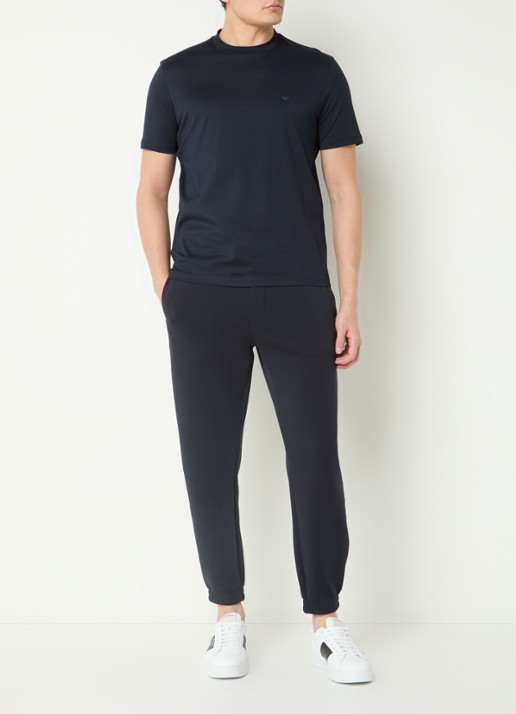 Armani T-shirt met logo - voorkant 2 donkerblauw