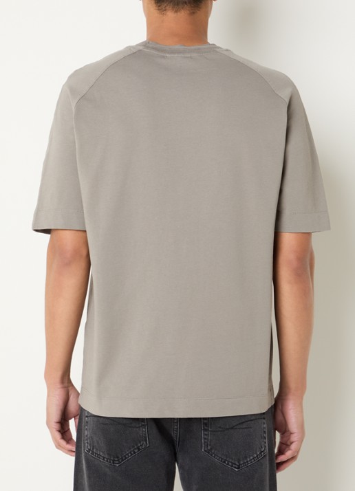 Armani T-shirt met logo - achterkant 4 zand