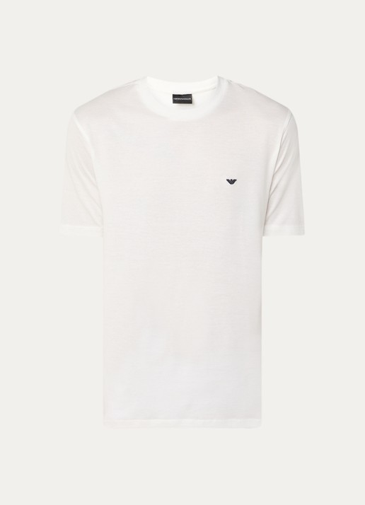 Armani T-shirt met logo - voorkant 3 wit