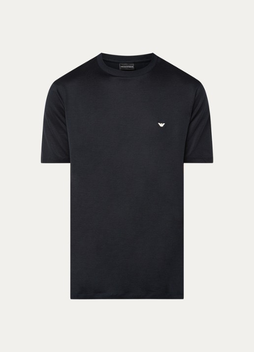 Armani T-shirt met logo - voorkant donkerblauw