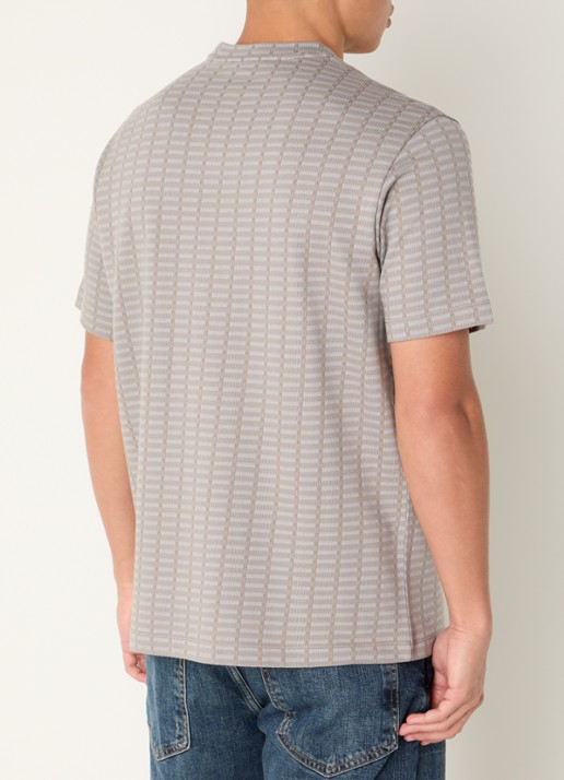 Armani T-shirt met logo - achterkant 4 donkerbeige