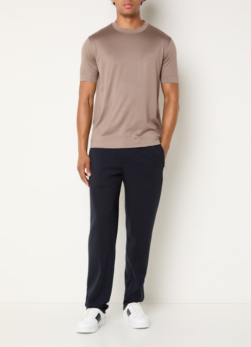 Armani T-shirt met logo - voorkant 4 lichtbruin