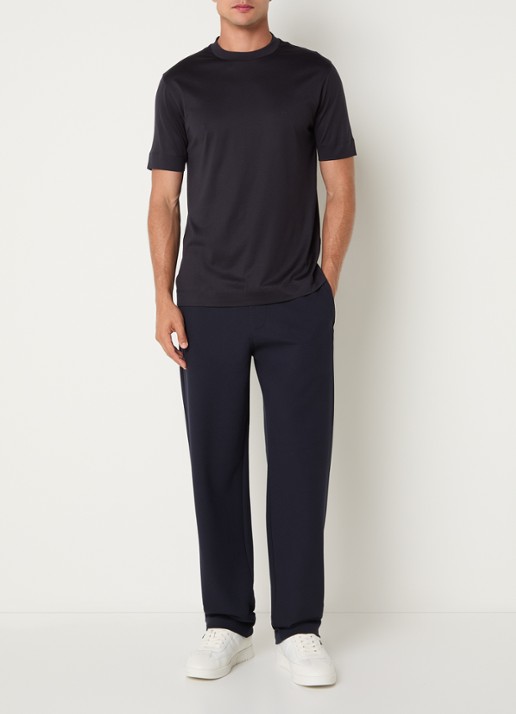 Armani T-shirt met logo - voorkant 2 donkerblauw