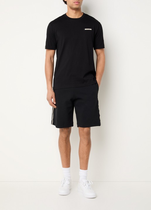 Armani T-shirt met logoband - voorkant 4 zwart