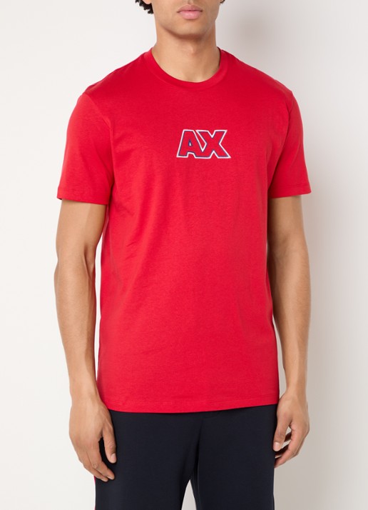 Armani T-shirt met logoborduring