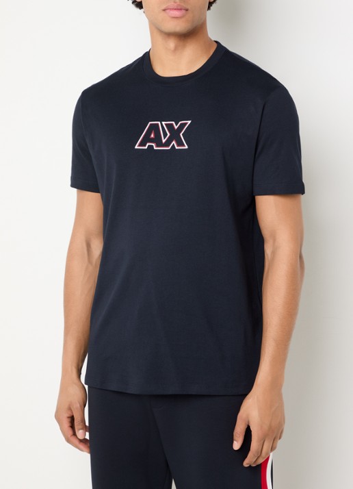 Armani T-shirt met logoborduring