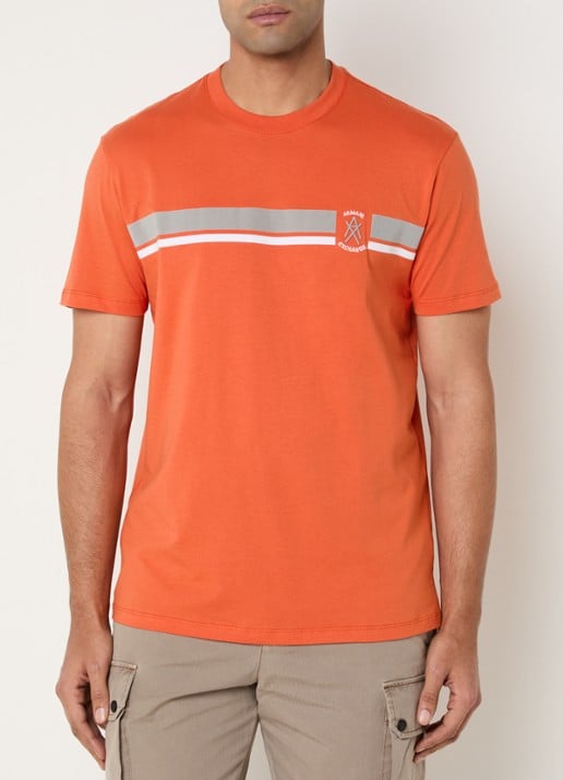 Armani T-shirt met logoborduring