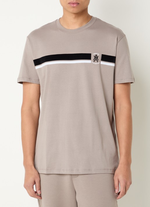 Armani T-shirt met logoborduring