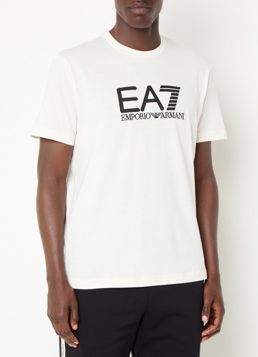 Armani T-shirt met logoborduring