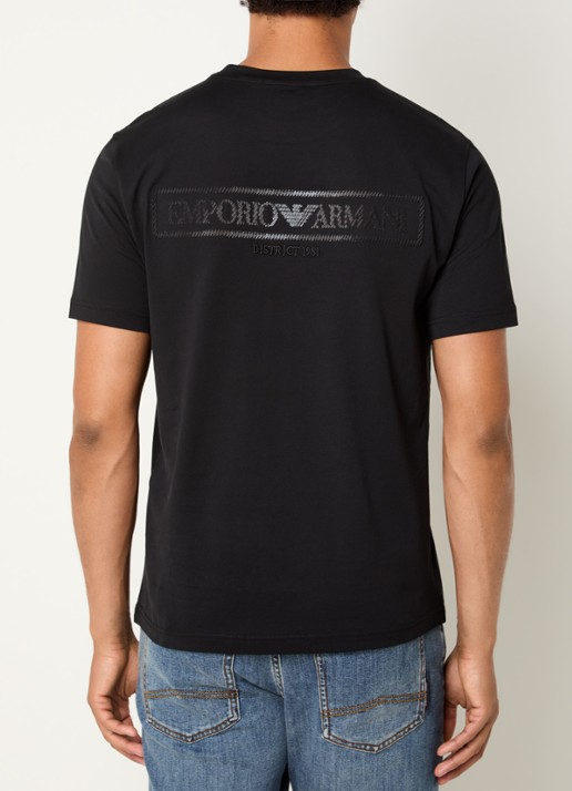 Armani T-shirt met logoborduring