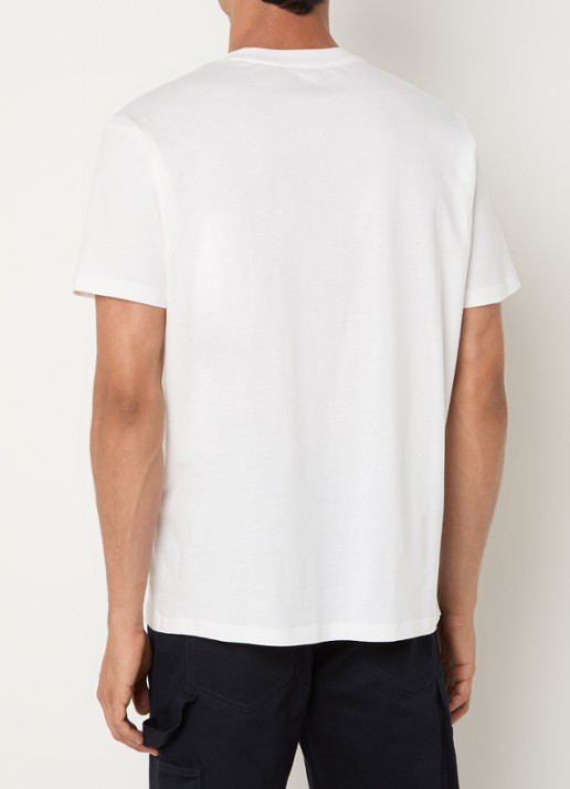 Armani T-shirt met logoprint - achterkant 4 gebroken wit