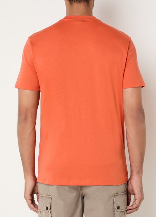 Armani T-shirt met logoprint - achterkant 3 oranje