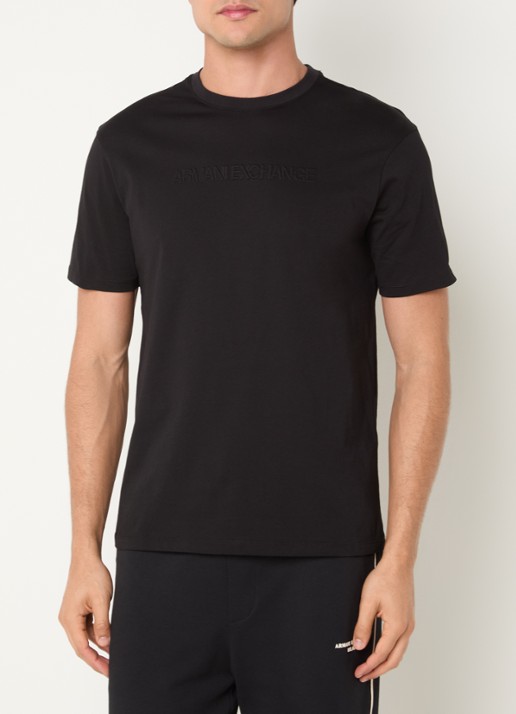 Armani T-shirt met logoprint - detail 3 black-uc001