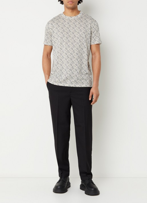 Armani T-shirt met logoprint - voorkant 2 wit