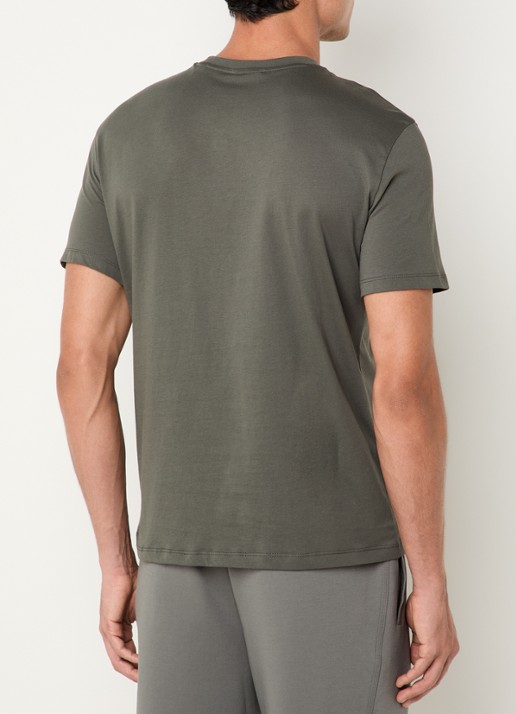 Armani T-shirt met logoprint - achterkant 4 groen
