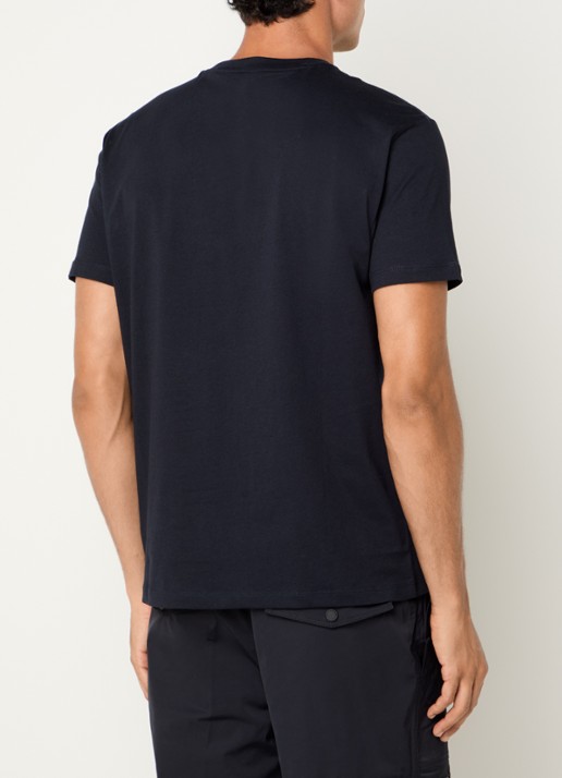 Armani T-shirt met logoprint - achterkant 4 donkerblauw